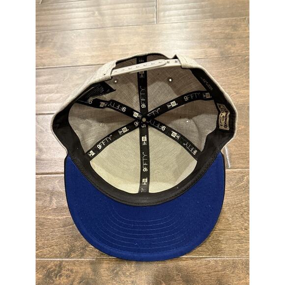 New Era 9Fifty Mens Gray Black NBA Golden State Warriors Hardwood Classic Hat - Picture 6 of 8